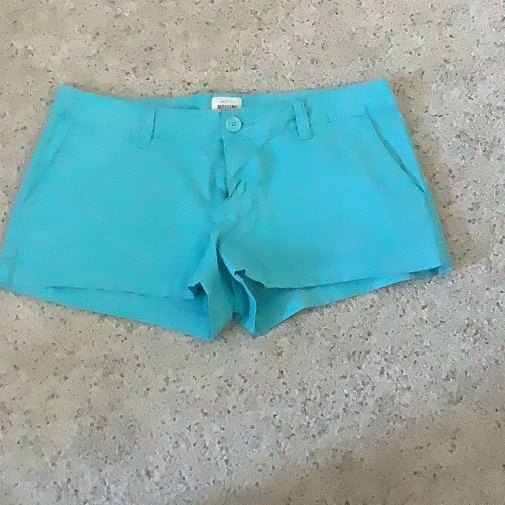 Mossimo Supply Co. shorts, teal colored. Size 9. Like new